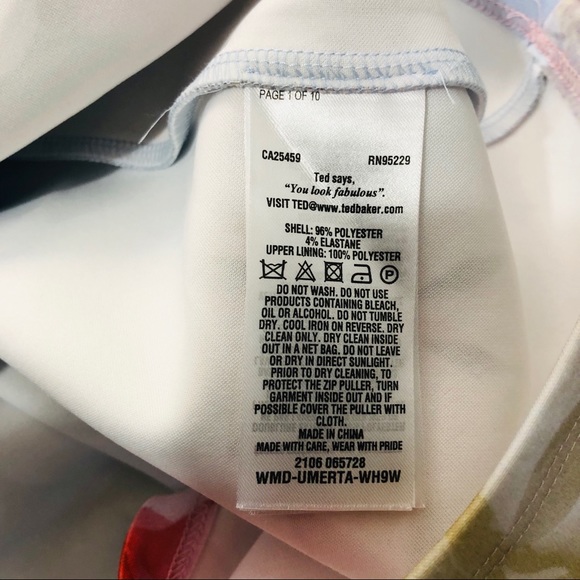 Ted Baker Umerta floral skater dress NWOT - Picture 13 of 16